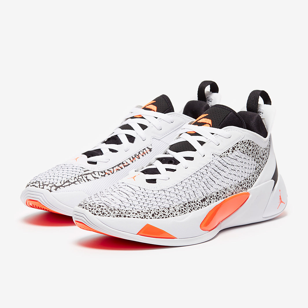 Jordan Luka 1 - White/Total Orange/Black - Mens Shoes