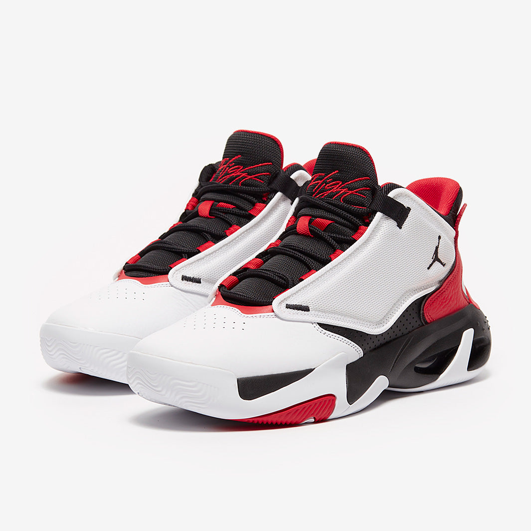 Jordan Max Aura 4 - White/Black/University Red - Mens Shoes