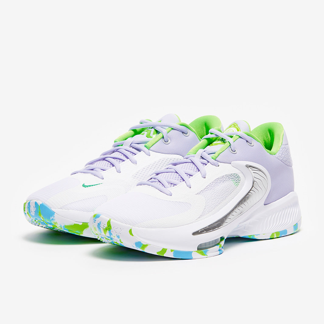 Nike Zoom Freak 4 - White/Oxygen Purple/Black/Stadium Green - Mens