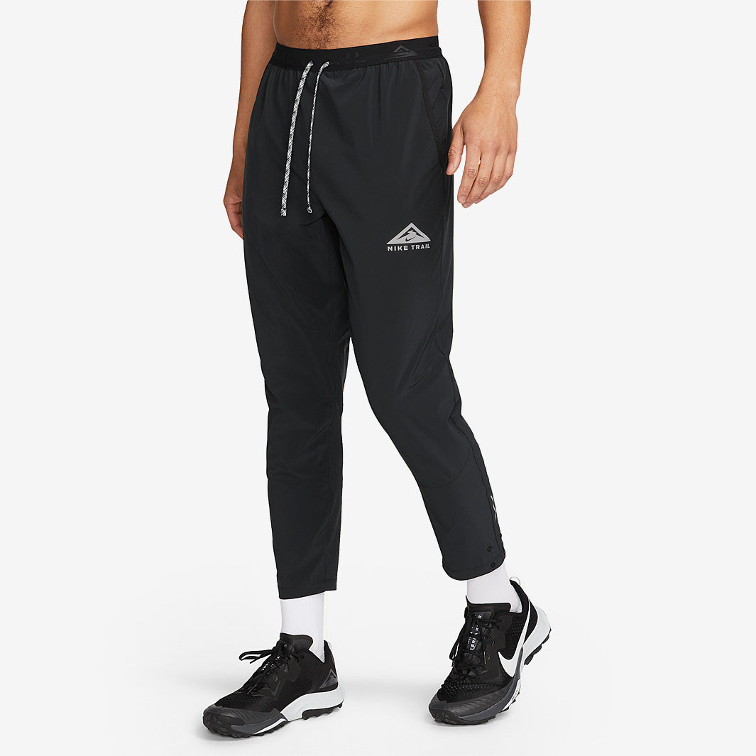 S ナイキ ドライフィット ドーン レンジ パンツ トレイル ランニング Nike Dri-FIT Dawn Range Running Pants - Black/Black/White - Mens