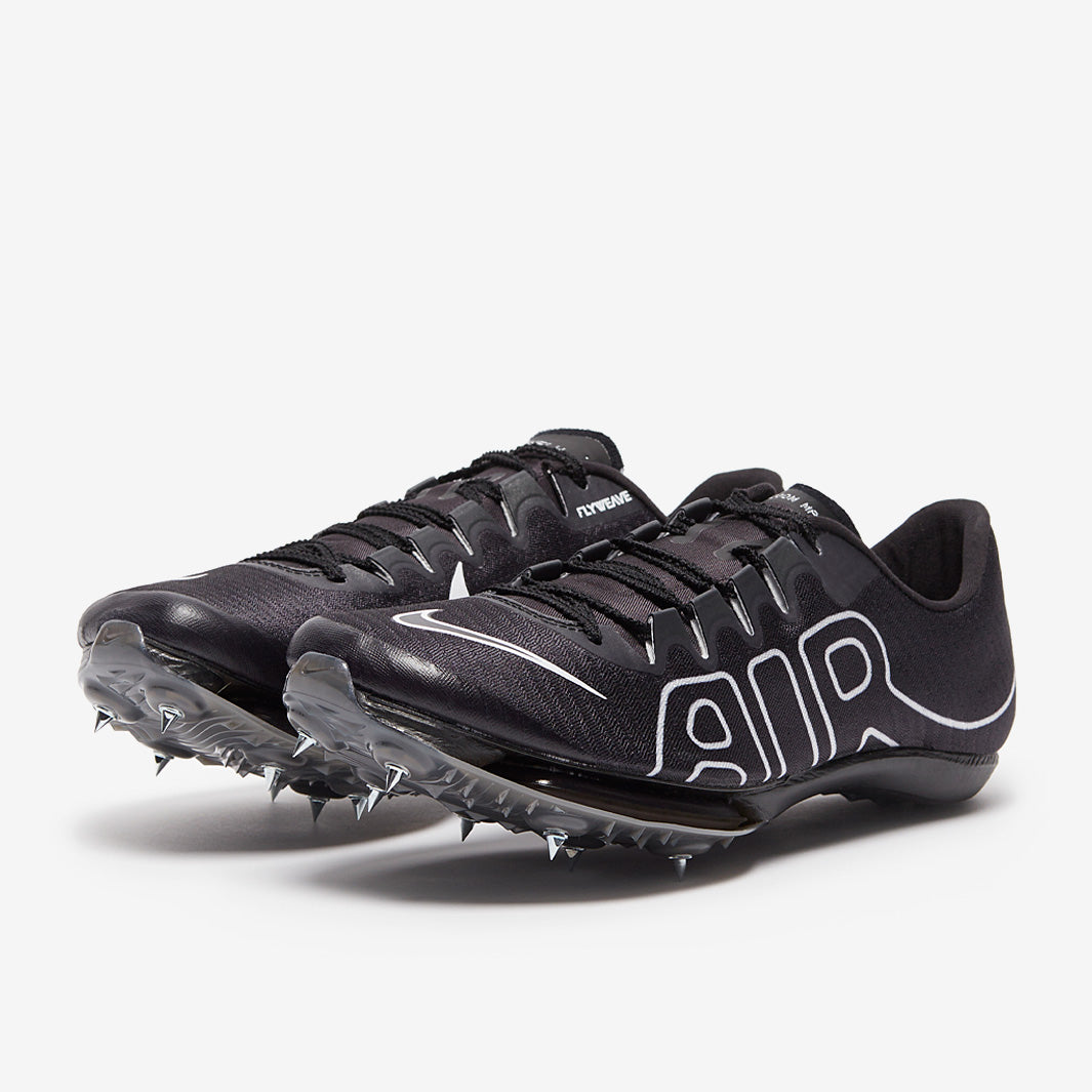 スパイク・シューズ NIKE AIR ZOOM MAXFLY More Uptempo Nike Air Zoom Maxfly More Uptempo - Black/White-Black - Mens Shoes