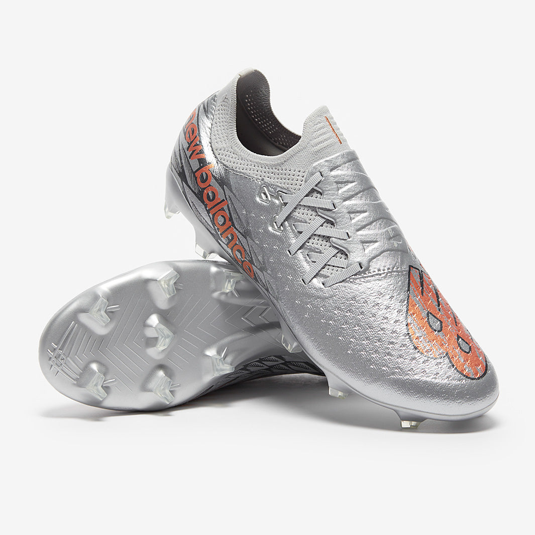 football new balance furon mens Silver New Balance Furon V7 Pro FG Silver Mens Boots