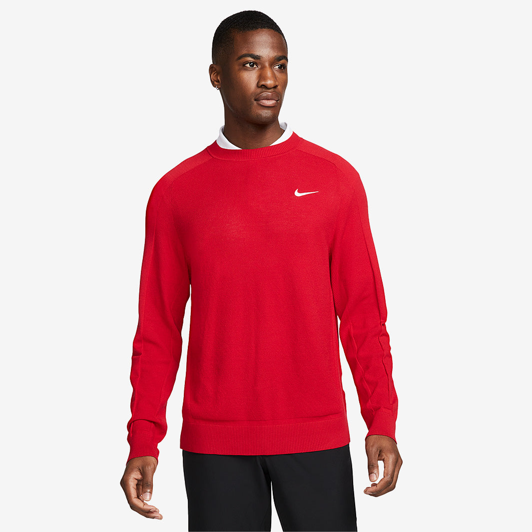 Nike Tiger Woods Golf Sweater - Gym Red/White - Mens Clothing
