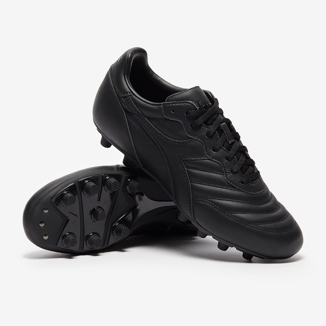 Diadora Brasil Pro FG - Black/Black - Mens Boots