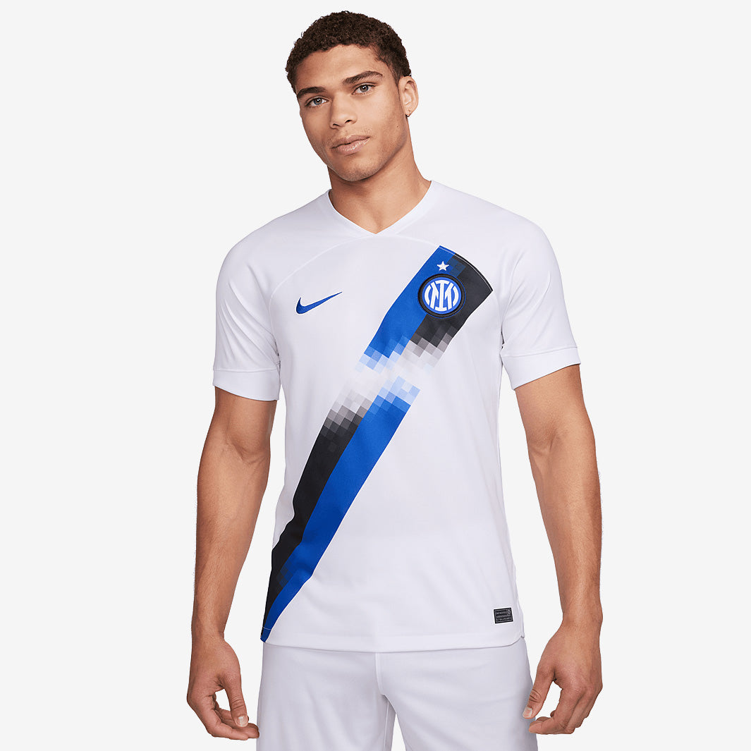 Nike Inter Milan 23/24 Dri-Fit Stadium SS Away Shirt - White/Lyon