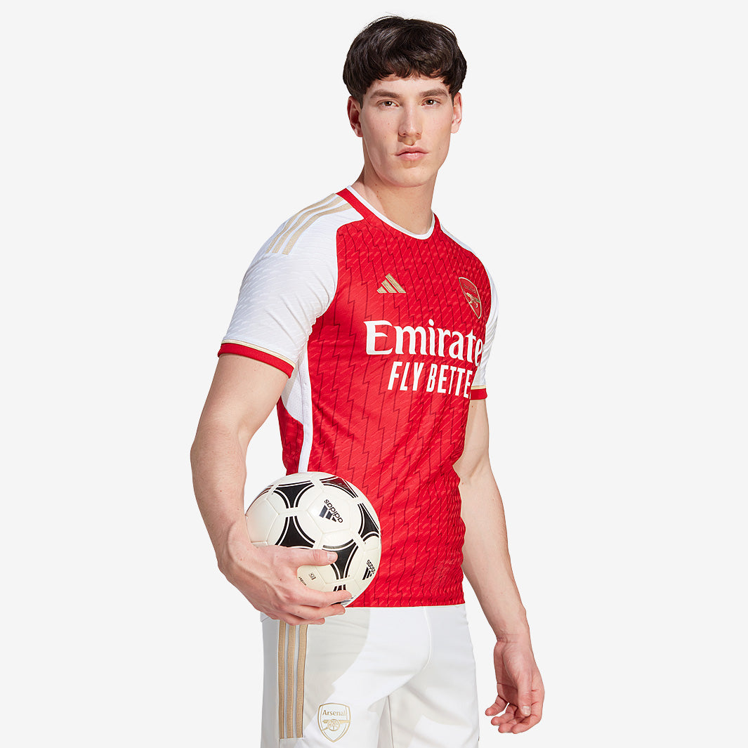 adidas Arsenal 23/24 Home Shirt Authentic - Better Scarlet/White
