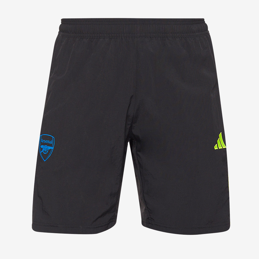 adidas Arsenal 23/24 Downtime Shorts - Black - Mens Replica