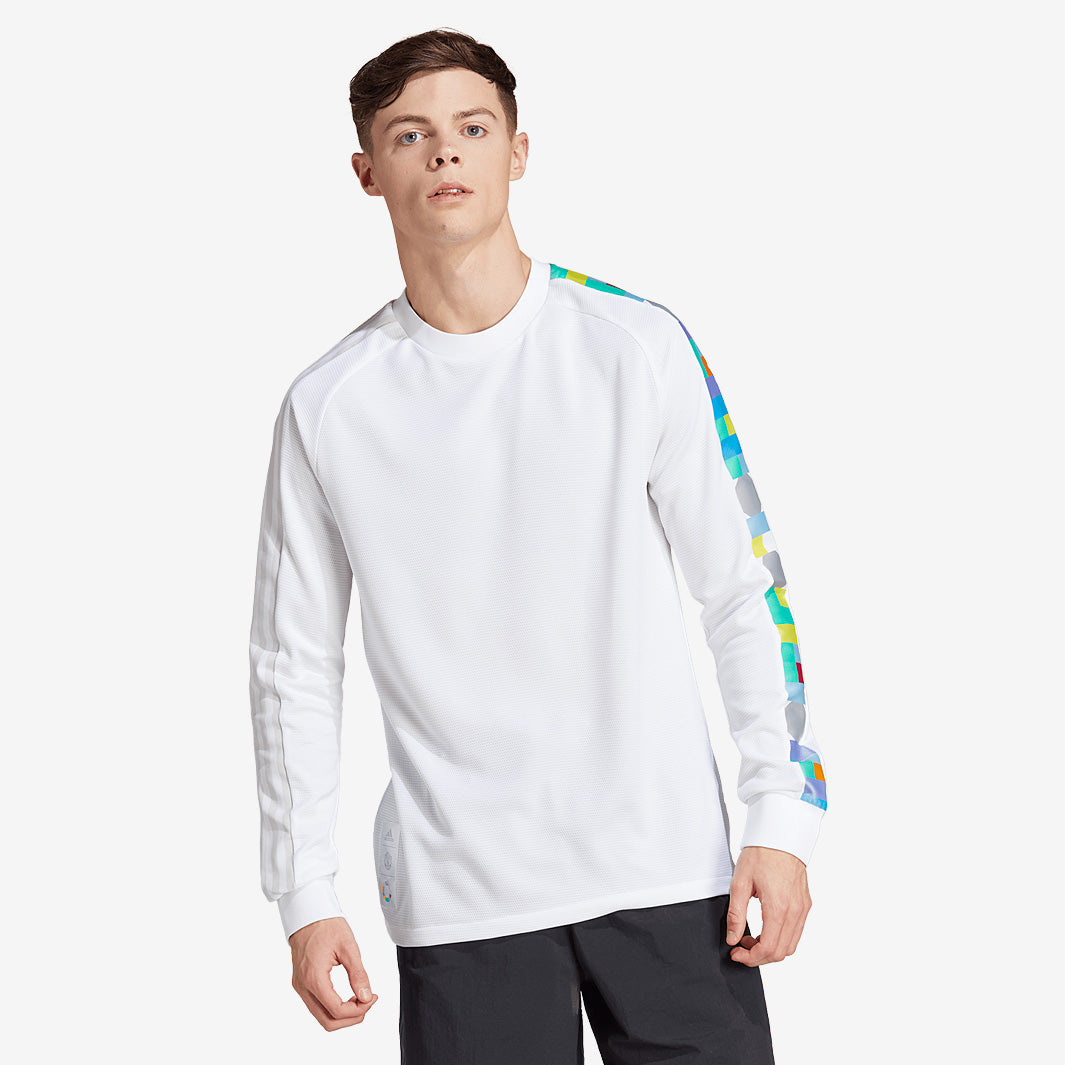 マンチェスターユナイテッド×ピーターサヴィル L Peter Saville adidas Manchester United x Peter Saville LS Shirt - White - Mens