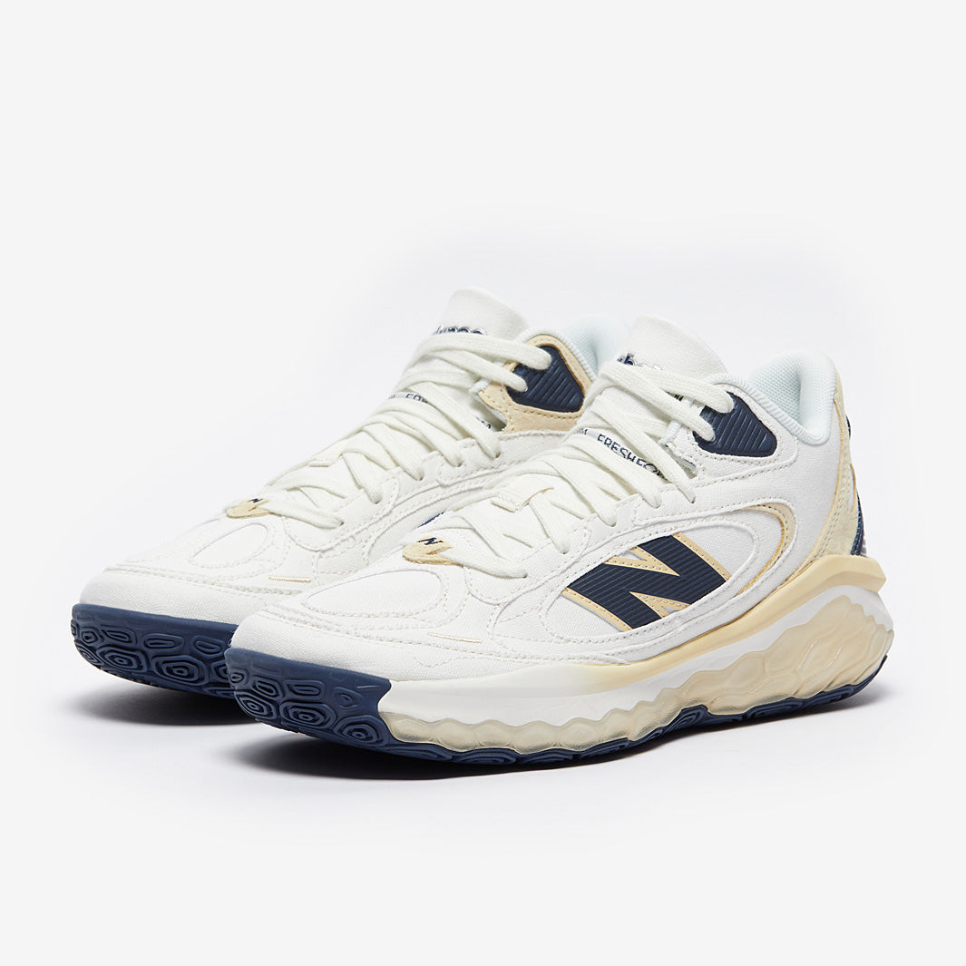 シューズ(男性用) New Balance Fresh Foam BB Sea Salt New Balance Fresh Foam BB - Sea Salt/Forest Green/Gold - Mens Shoes