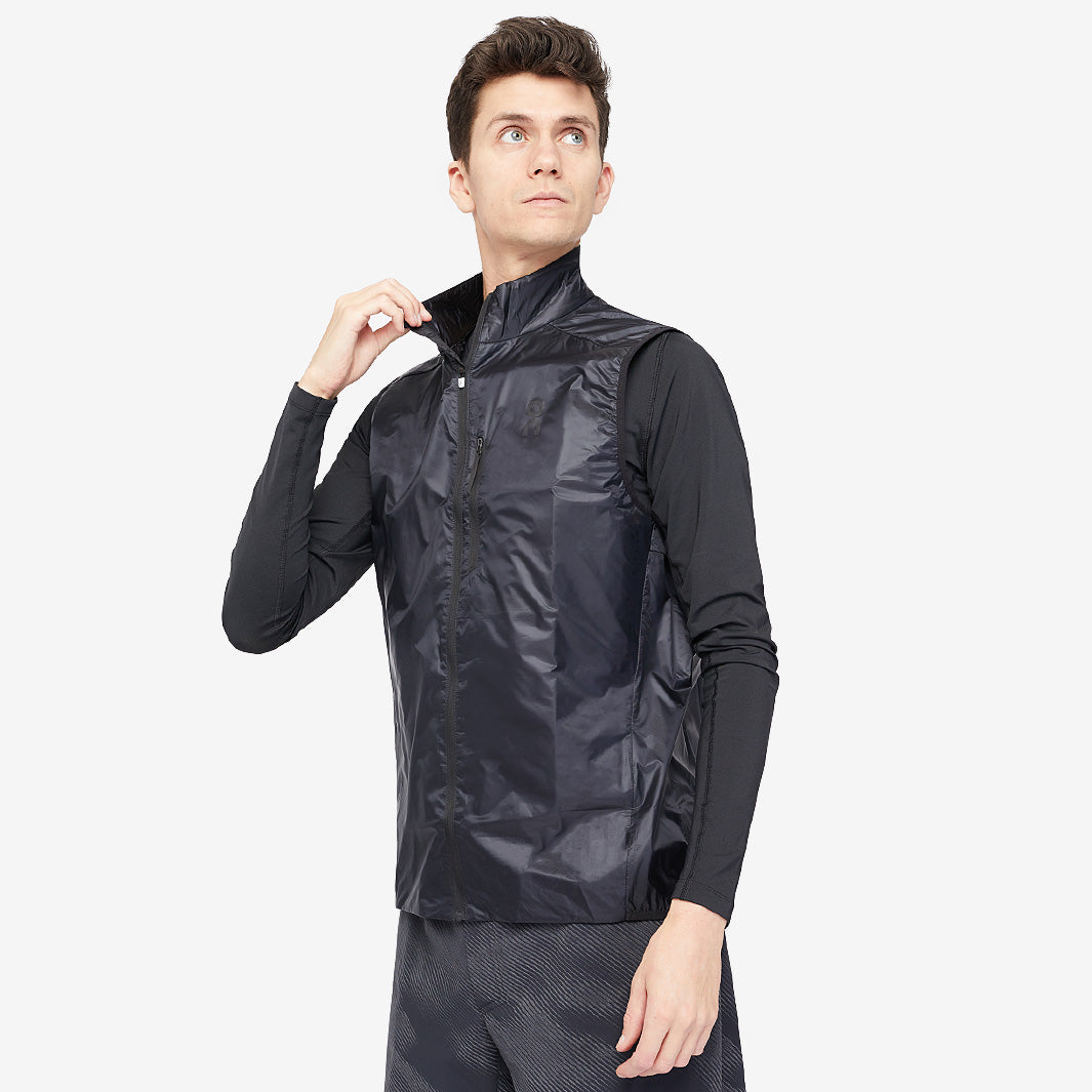 On Weather Vest - Black - Mens Clothing
