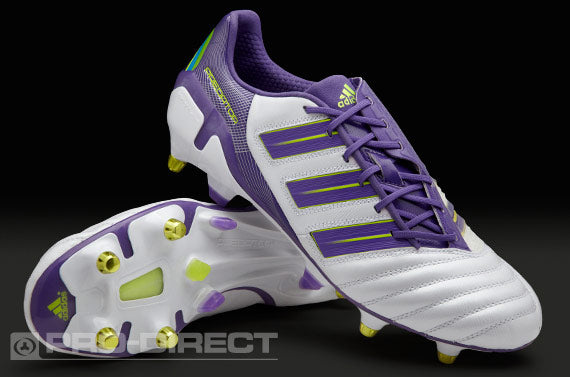 adidas Predator サッカーシューズ FG ホワイト/パープル adidas Football Boots - adidas adipower Predator XTRX SG - Soft