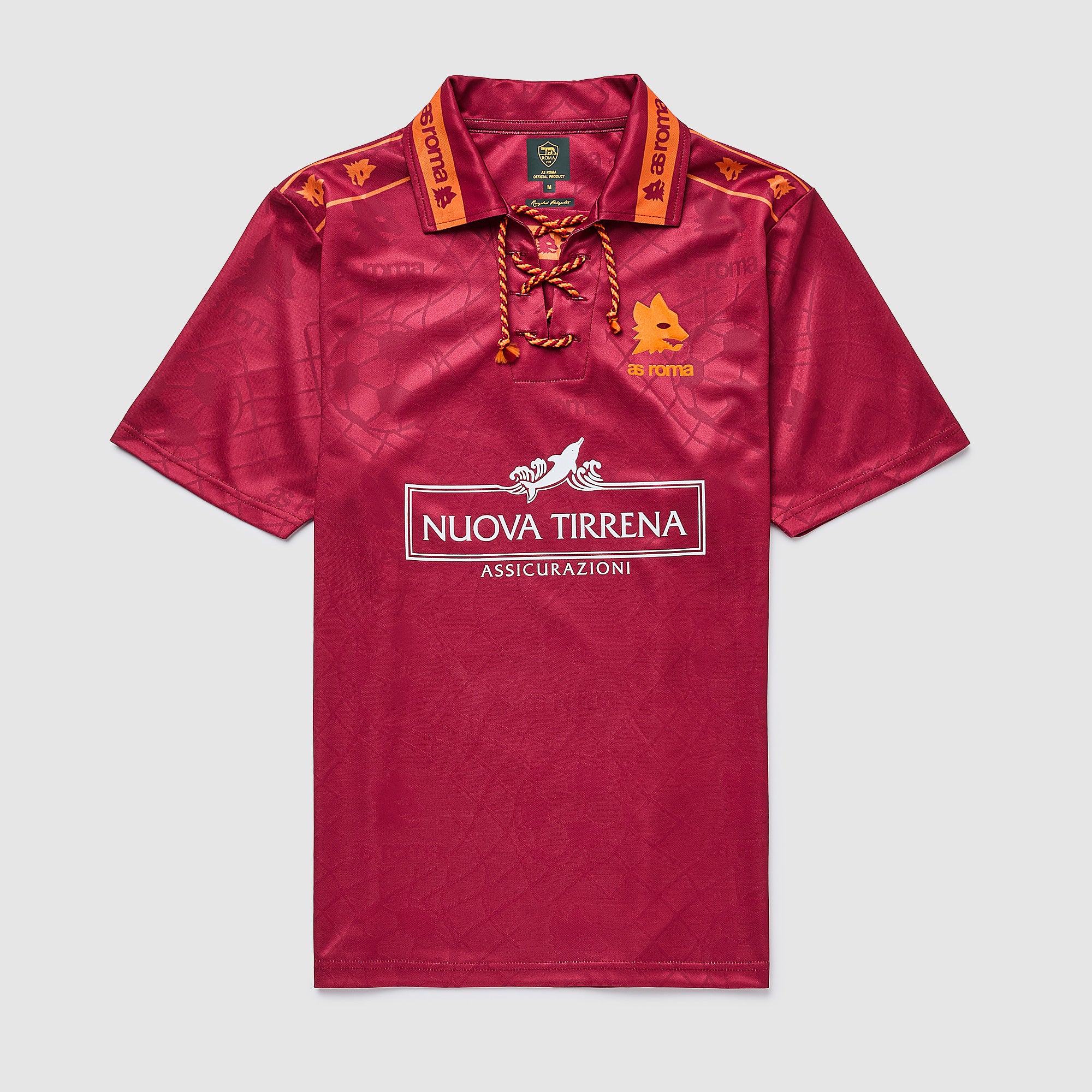 Copa Football AS Roma 1994-95 Retro Shirt - Burgundy - Mens Replica