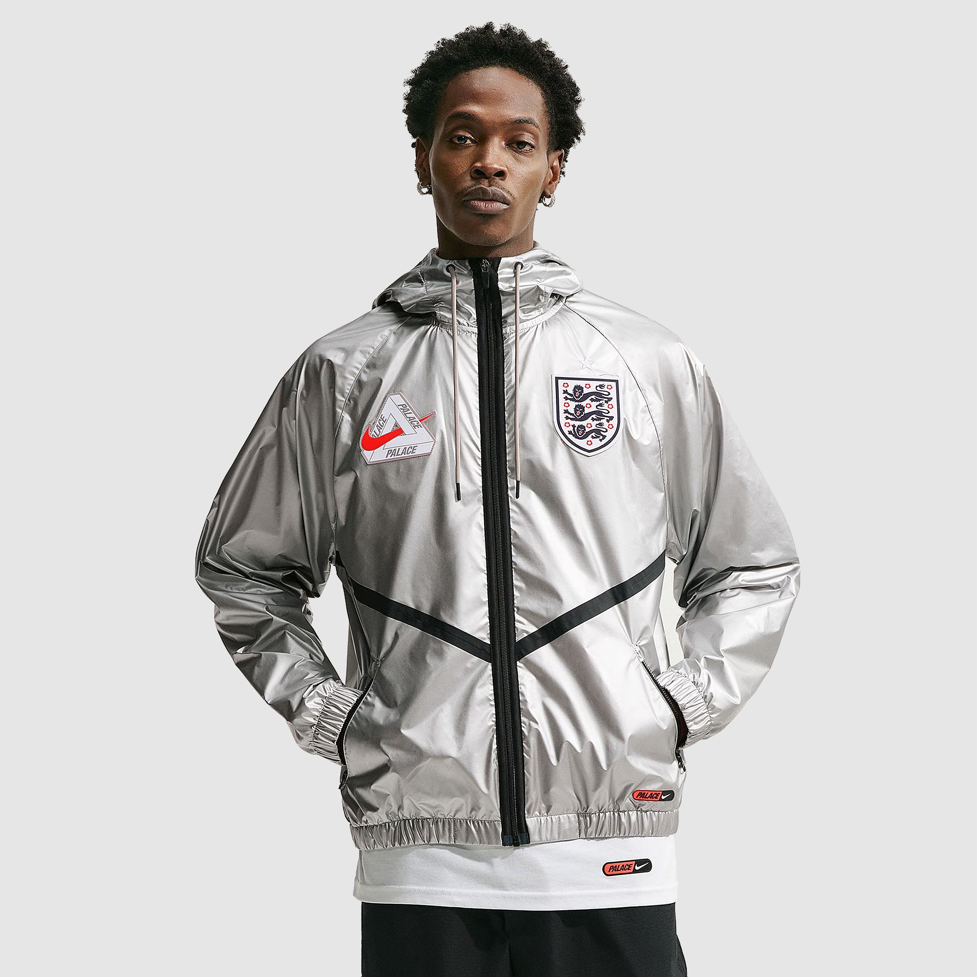 Nike England 2026 Dri-FIT Jacket - Pewter Grey/Bright Crimson