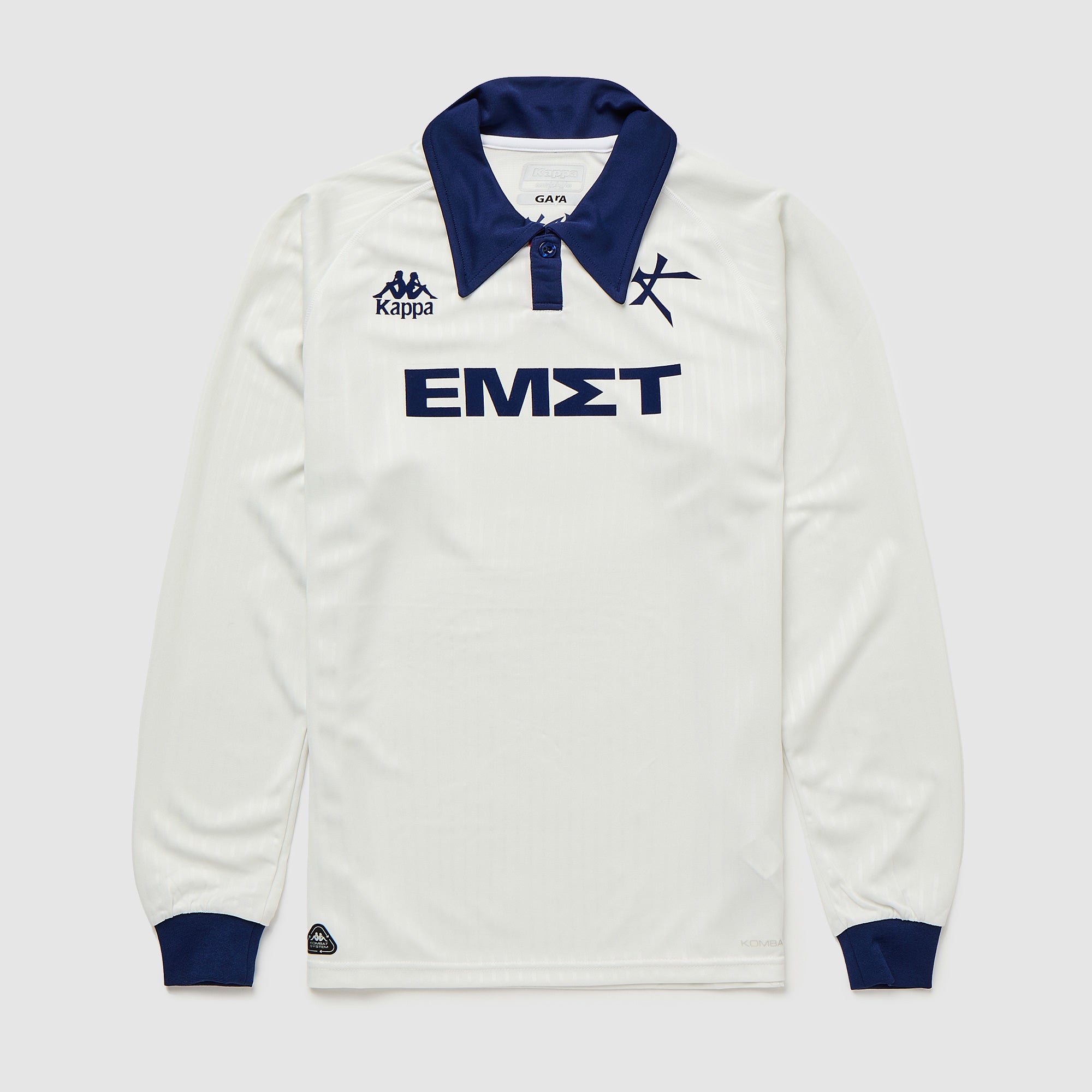 Kappa Athens Kallithea FC 25/26 LS Away Shirt - White - Mens Replica
