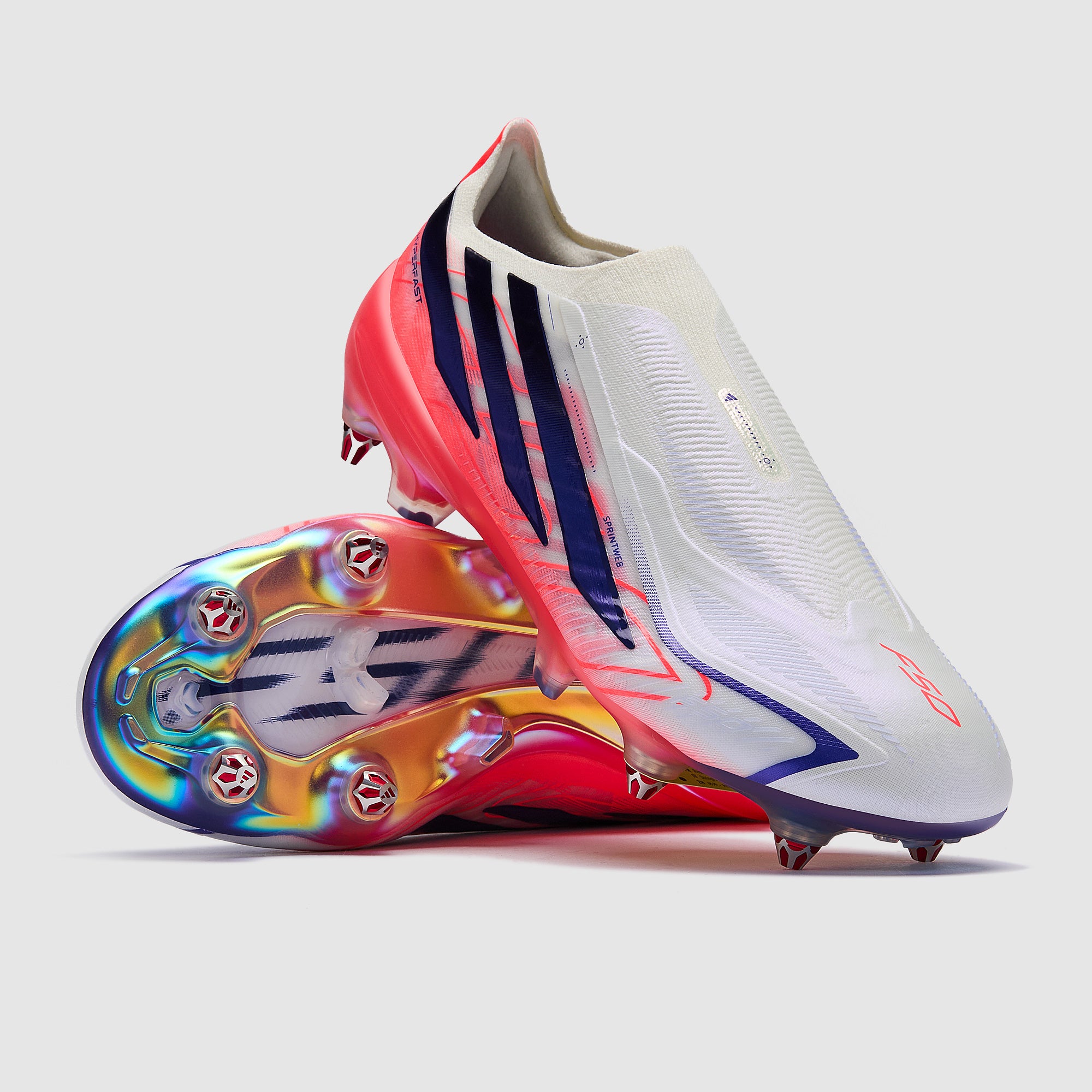 adidas F50 Hyperfast Elite Laceless Soft Ground - Ftwr White/Solar