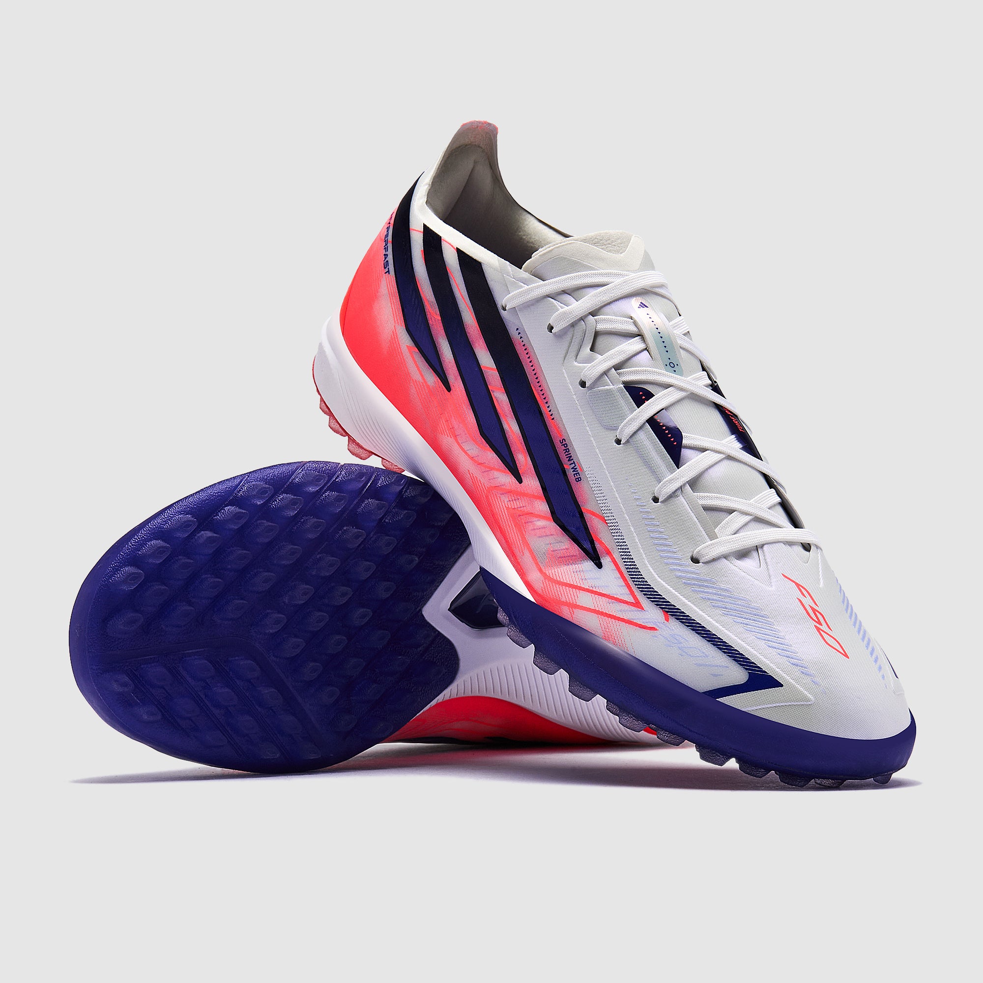 adidas F50 Hyperfast Pro Turf - Ftwr White/Solar Purple/Solar