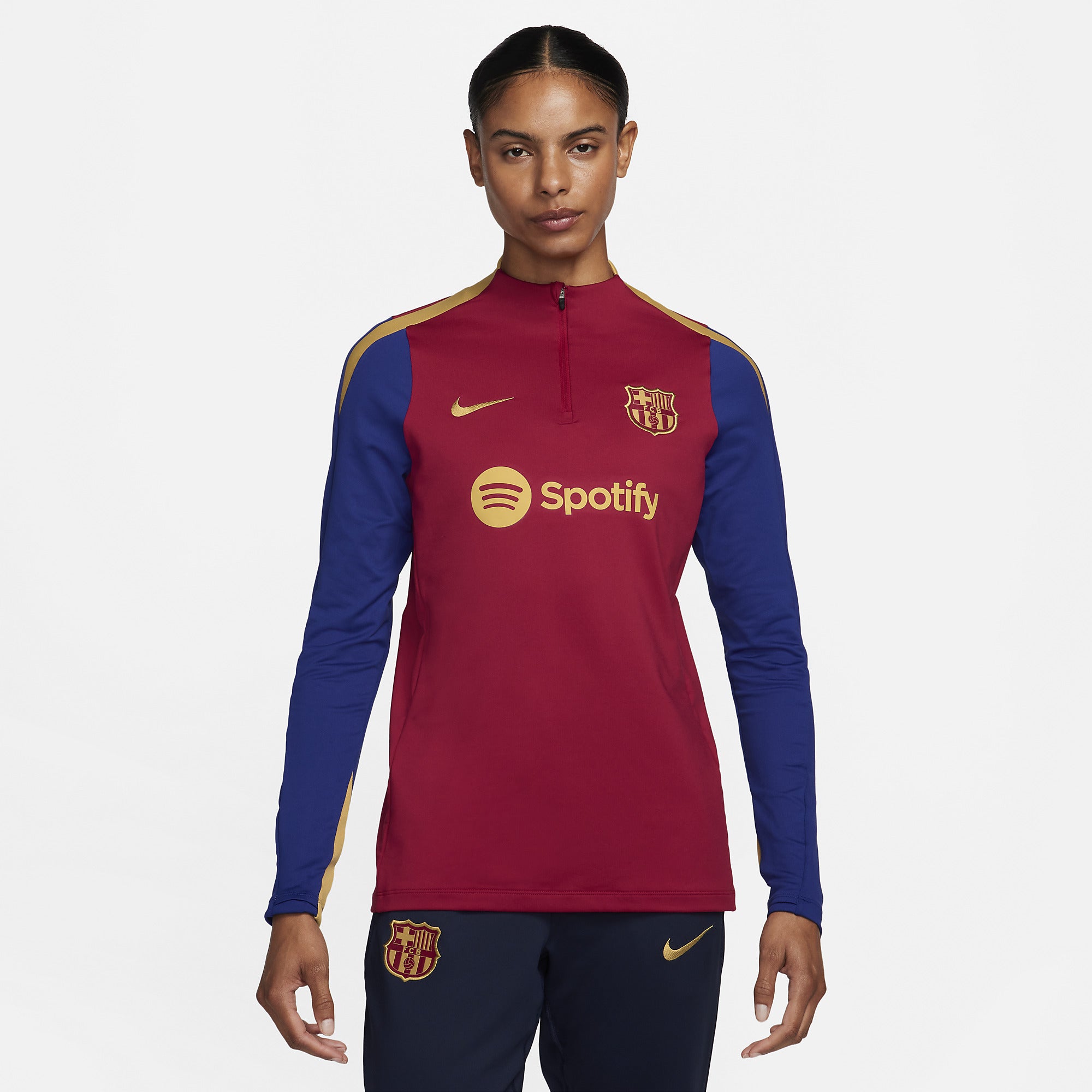 Photo: prodirectsport.com Shop the FC Barcelona Women's Nike Dri-FIT Strike Drill Top