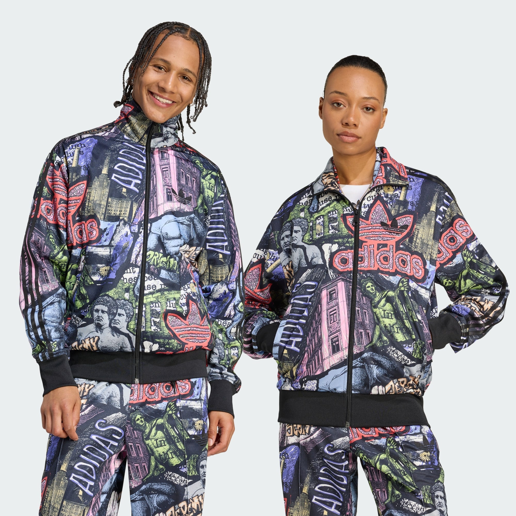 adidas Originals Unisex adidas x Jeremy Scott AOP Track Top - Mens