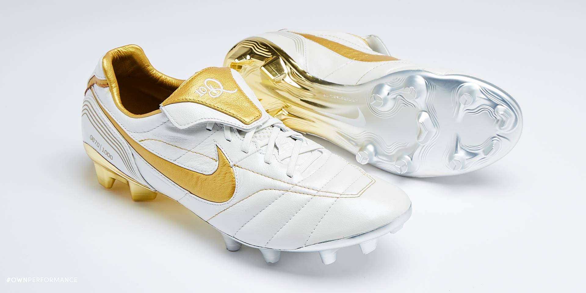 Nike Air Legend Ronaldinho White Gold R10 FG soccer cleats boots football*  NEW