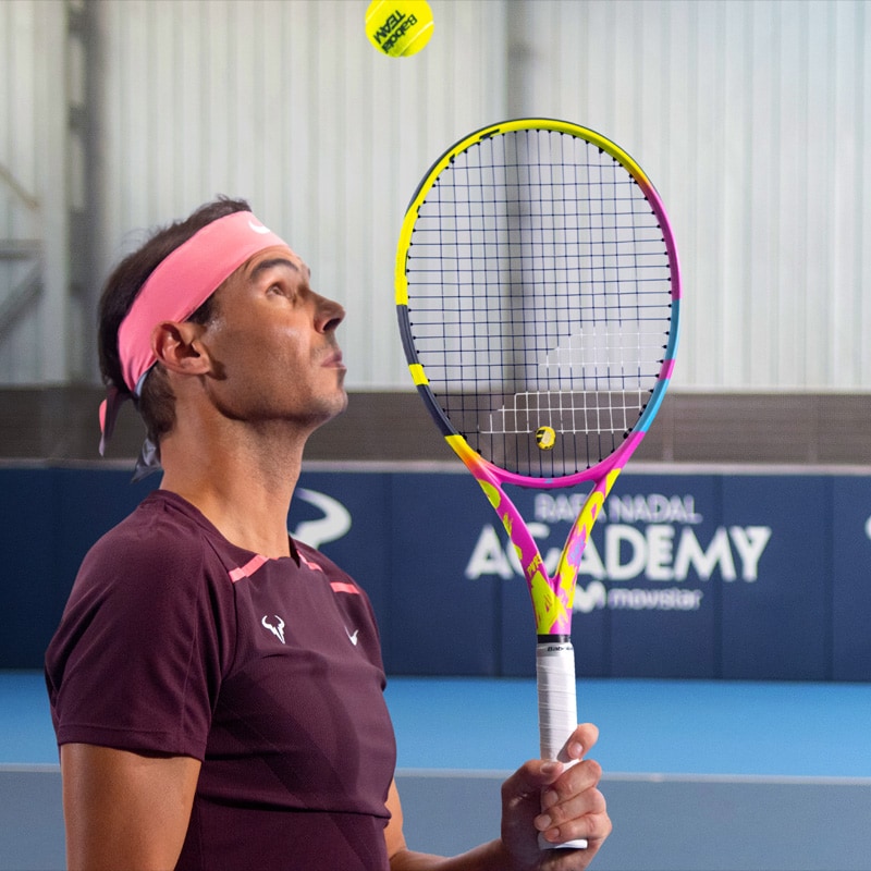 Babolat Pure Aero Rafa Origin (Unstrung) - Yellow/Pink/Blue