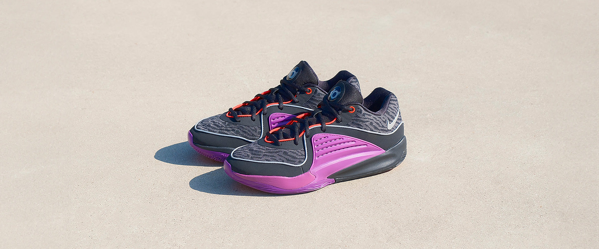 Nike KD16 - Black/metallic Silver/Vivid Purple - Mens Shoes