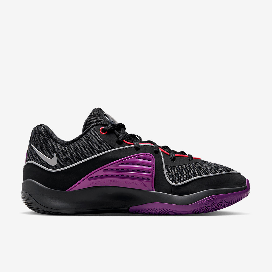 Nike KD16 - Black/metallic Silver/Vivid Purple - Mens Shoes