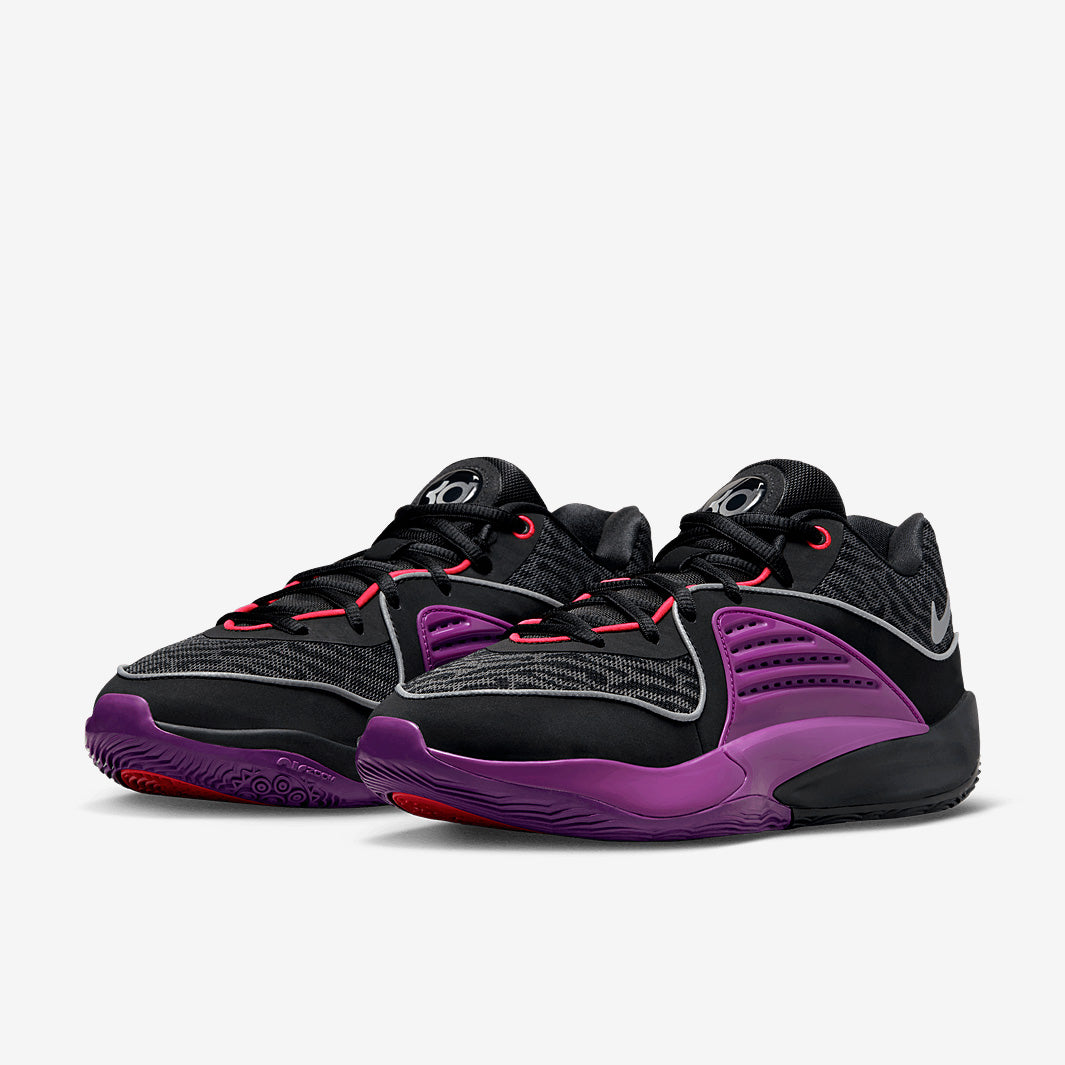 Nike KD16 - Black/metallic Silver/Vivid Purple - Mens Shoes