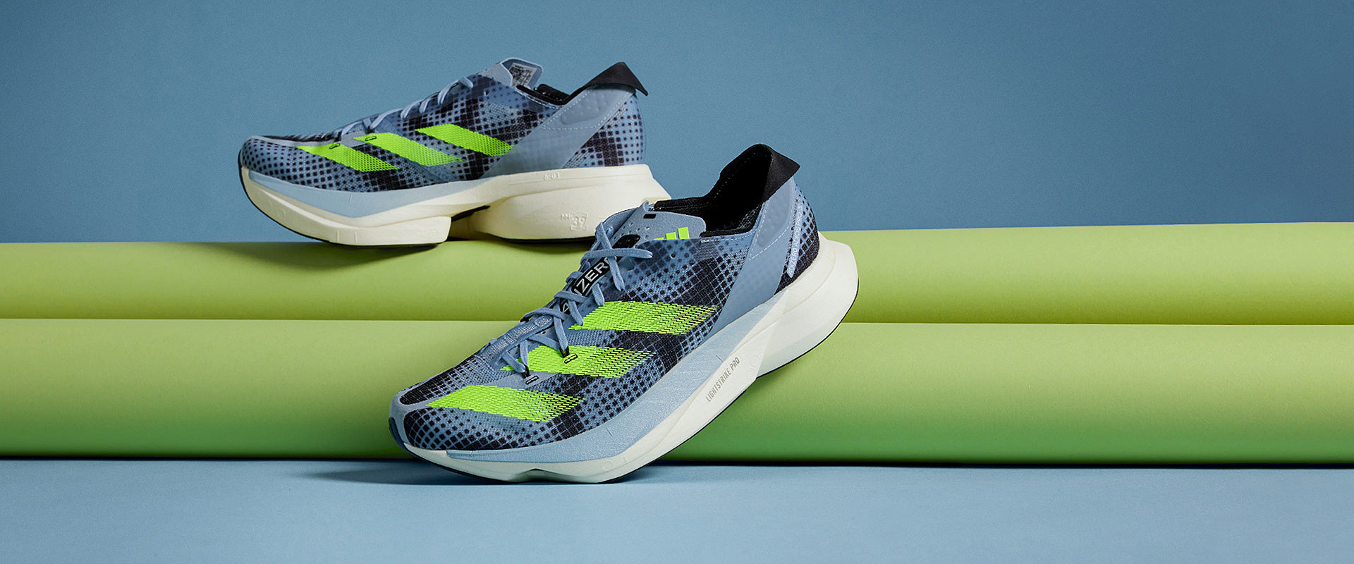 adidas adizero adios Pro 3 - Wonder Blue/Core Black/Lucid Lemon