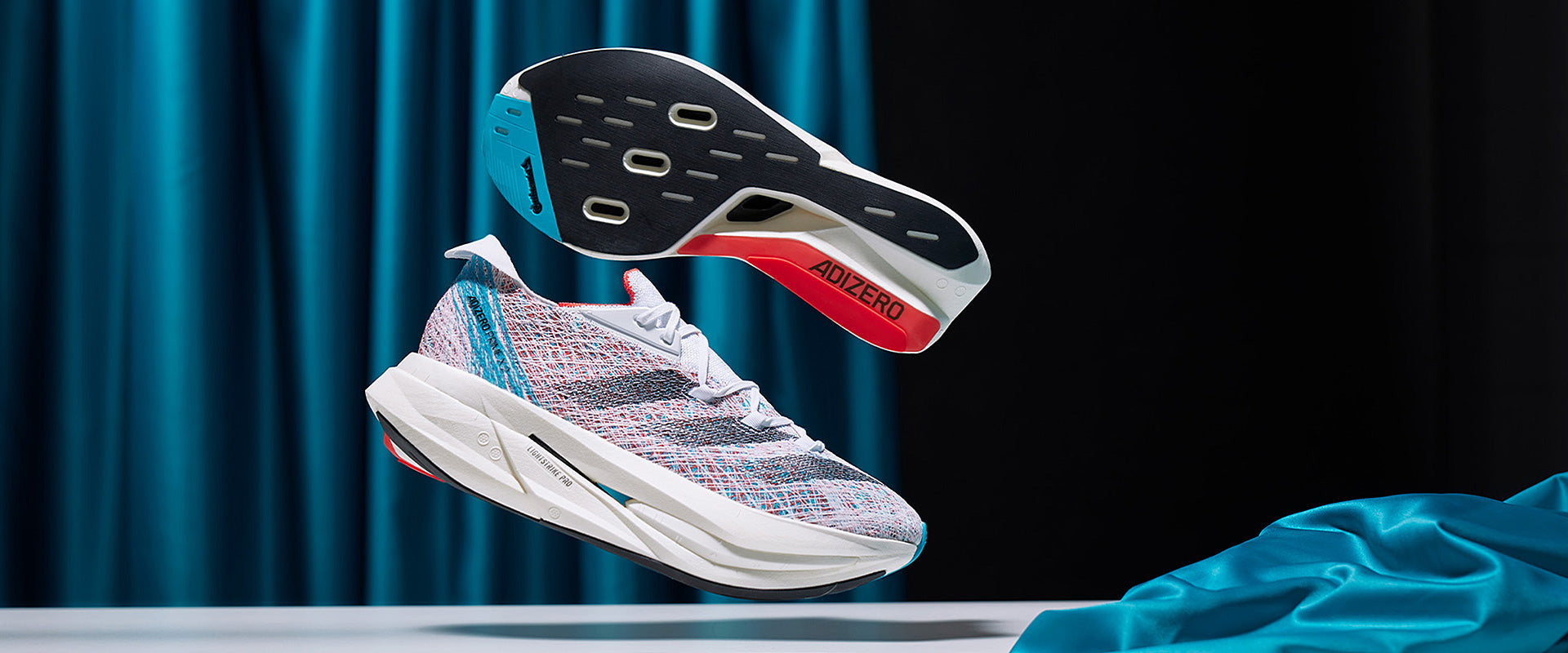 adidas adizero Prime X 2 Strung - Ftwr White/Core Black/Lucid Cyan