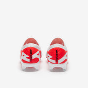 Red and white nike football boots