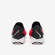 Black and red football boot with Nike logo on a white background