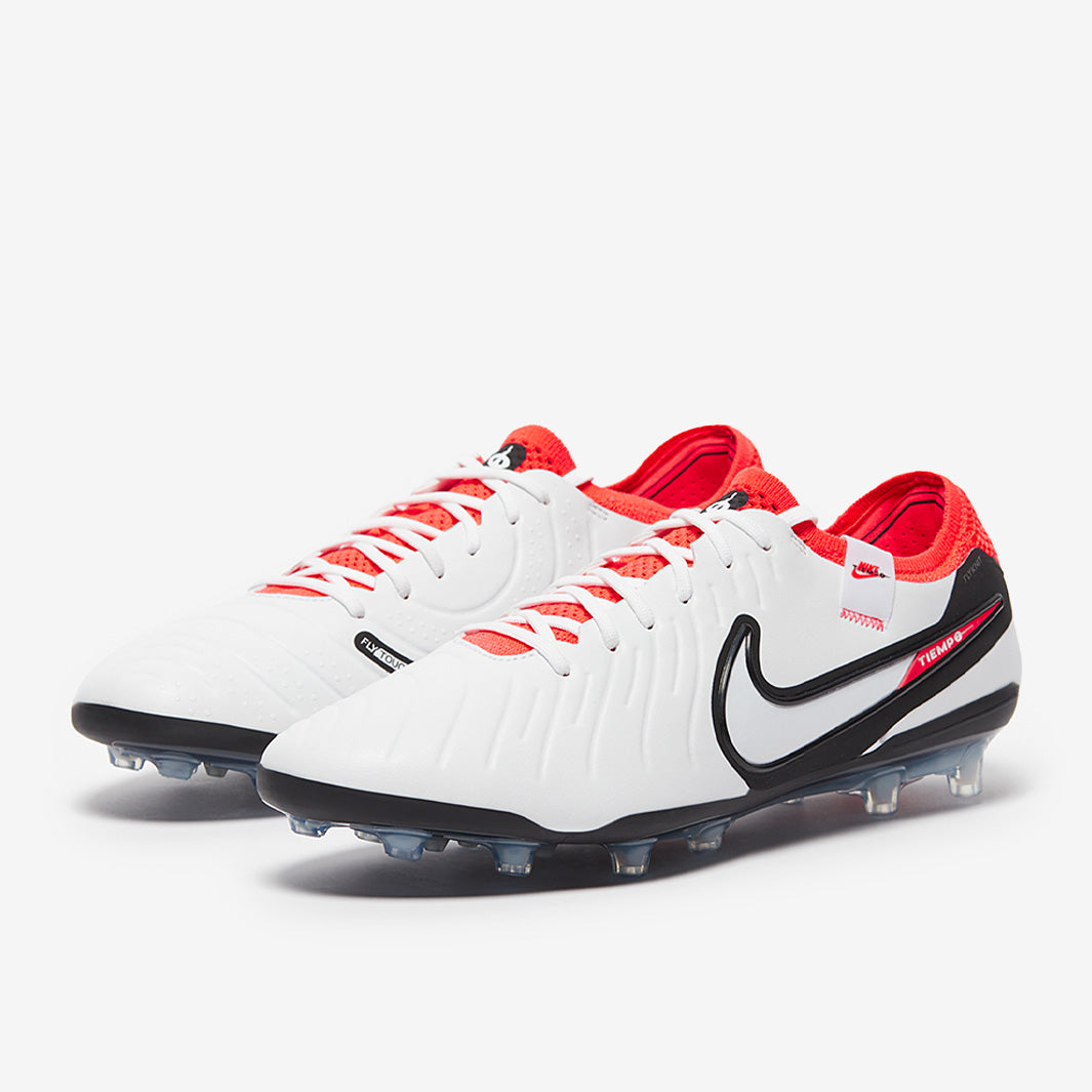 Nike Tiempo Legend X Elite AG - White/Black/Bright Crimson - Mens