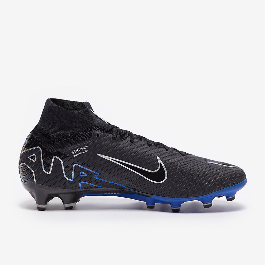 Nike Air Zoom Mercurial Superfly IX Elite AG Pro - Black/Chrome