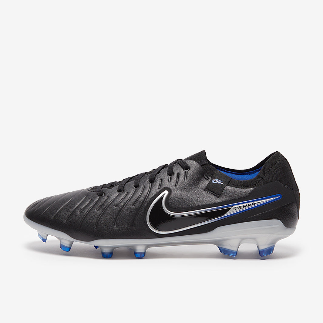 Nike Tiempo Legend X Pro FG - Black/Chrome/Hyper Royal - Mens Cleats