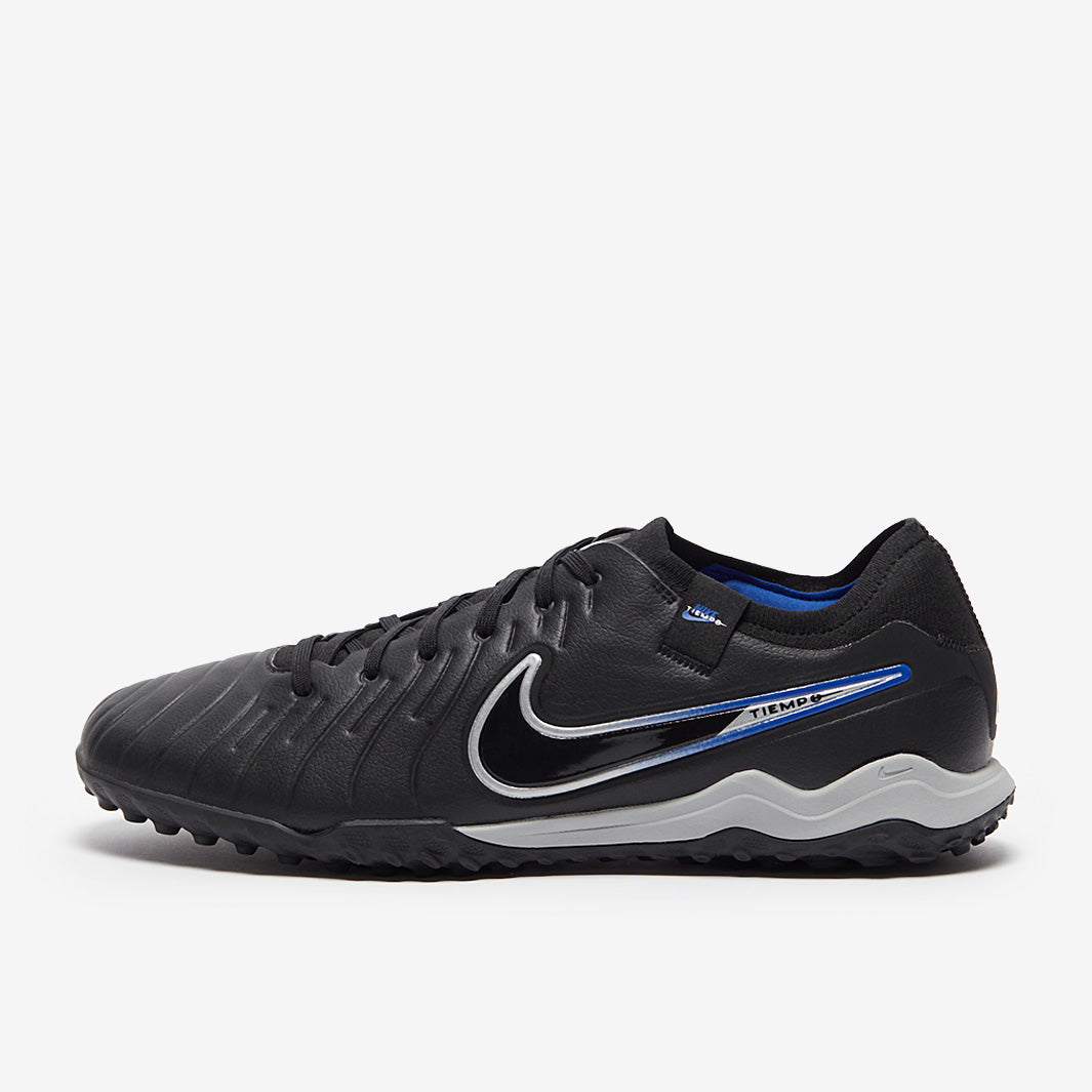 Nike Tiempo Legend X Pro TF - Black/Chrome/Hyper Royal - Mens Cleats