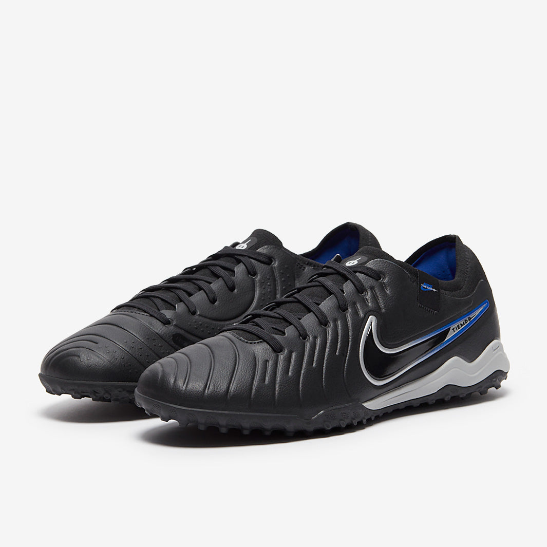 Nike Tiempo Legend X Pro TF - Black/Chrome/Hyper Royal - Mens Cleats