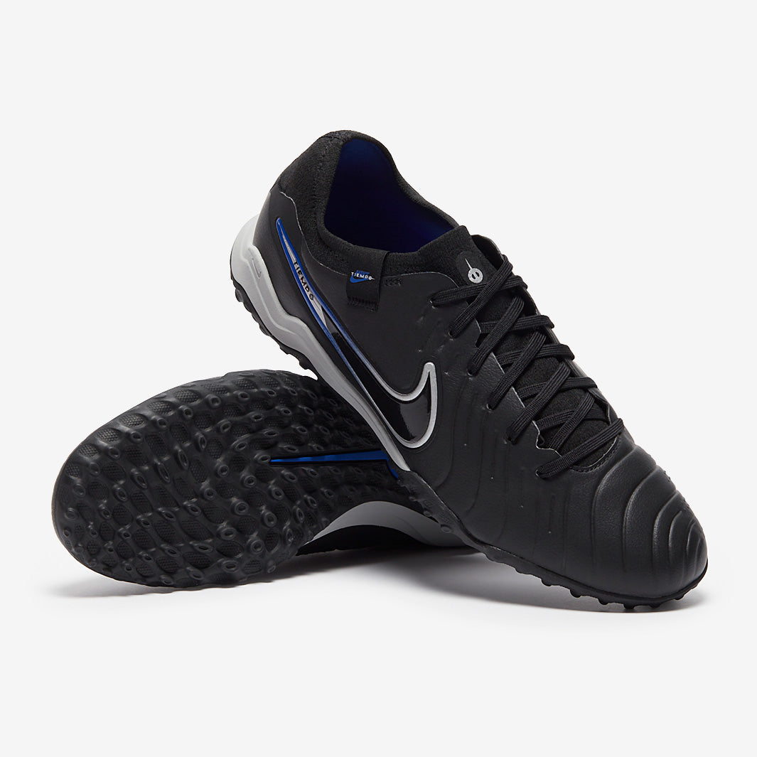 Nike Tiempo Legend X Pro TF - Black/Chrome/Hyper Royal - Mens Cleats