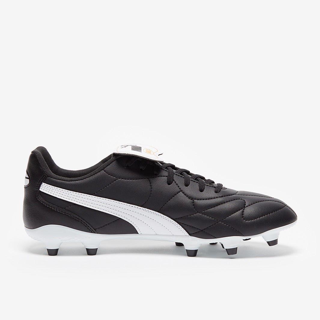 Puma King Top FG/AG - Puma Black/Puma White/Puma Gold - Mens Cleats