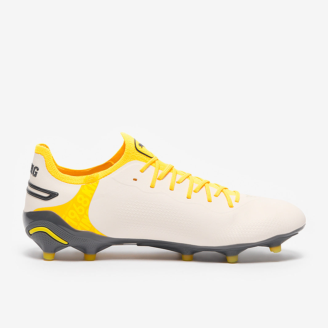 Puma King Ultimate FG/AG - Alpine Snow/Asphalt/Yellow Blaze - Mens
