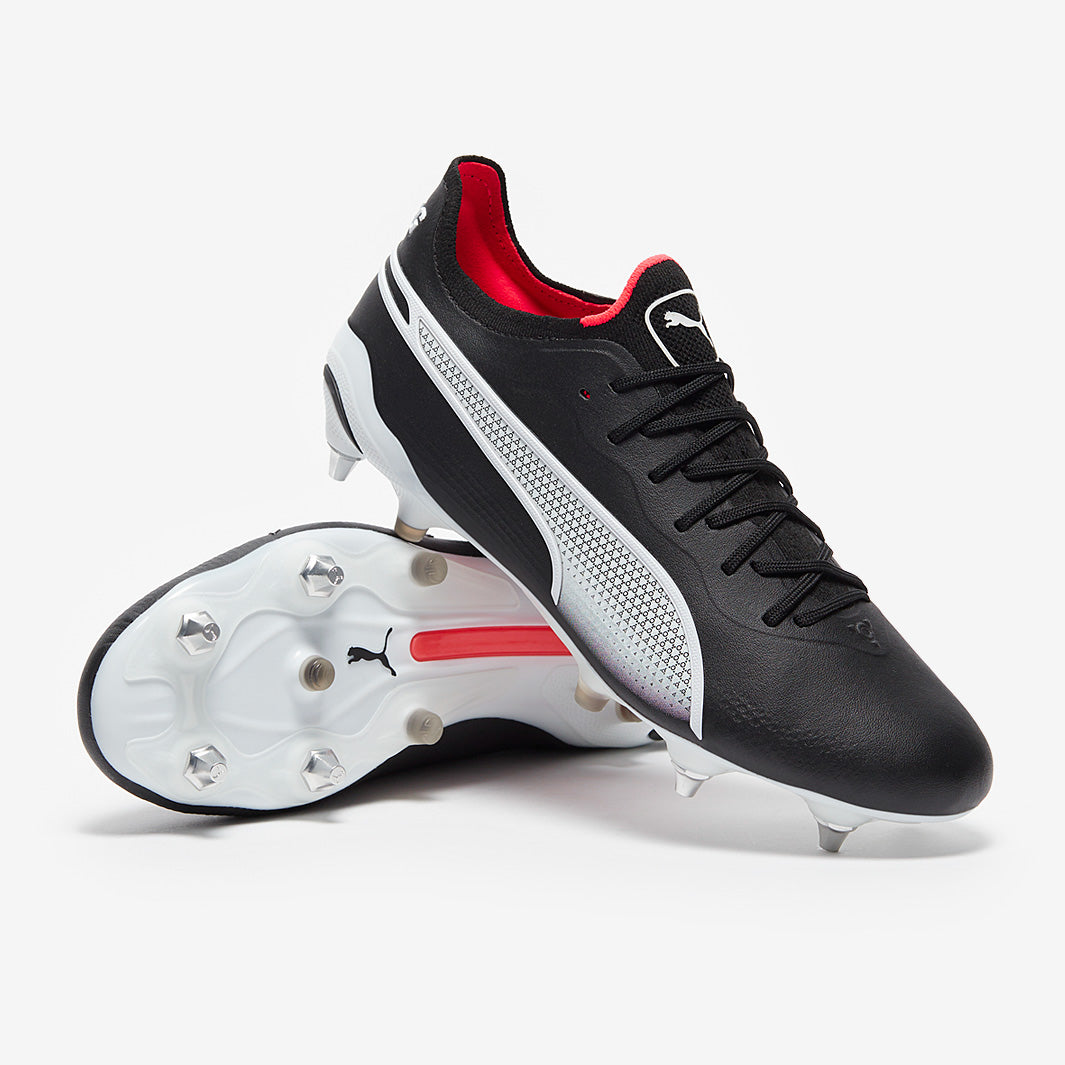 Puma King Ultimate MxSG - Puma Black/Puma White/Fire Orchid - Mens