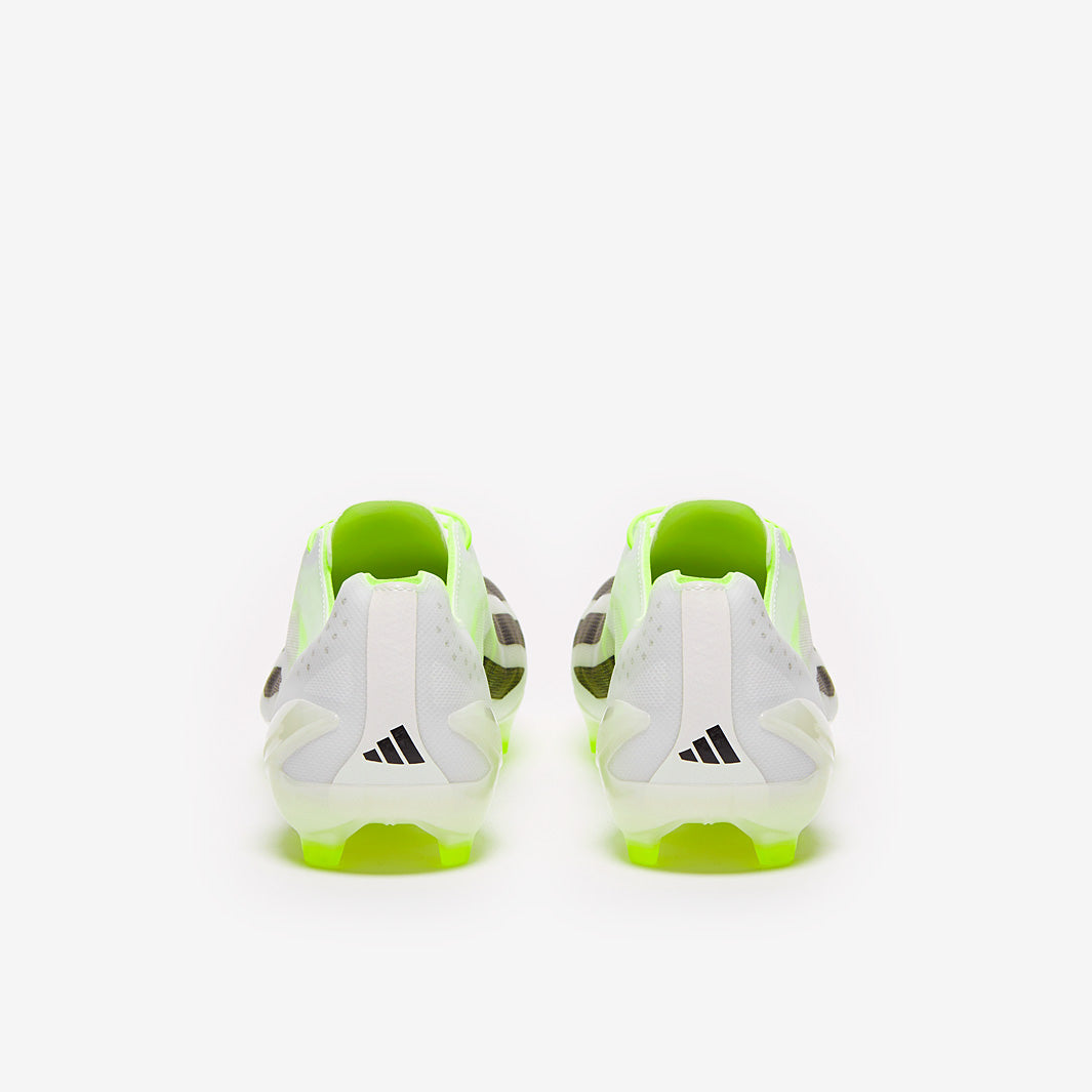 adidas X Crazyfast+ FG - White/Core Black/Lucid Lemon - Mens Boots