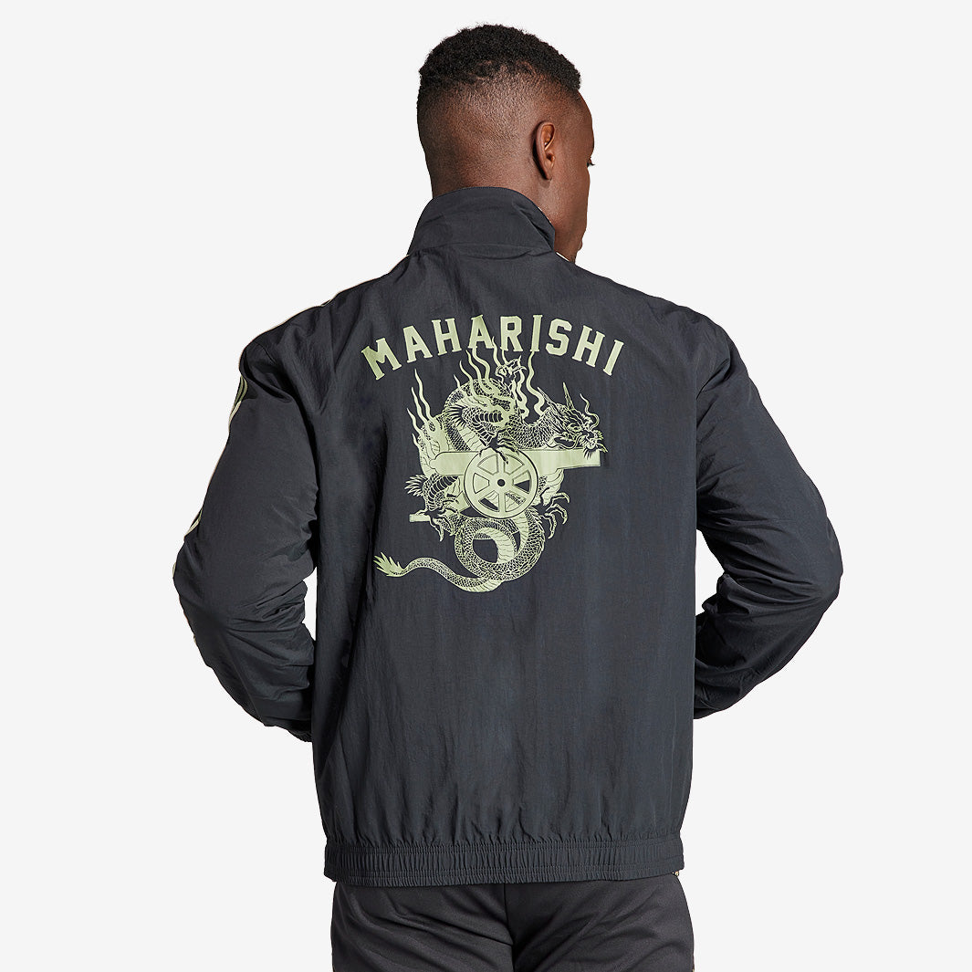 adidas Arsenal x Maharishi 23/24 Anthem Jacket - Black/Tengreen