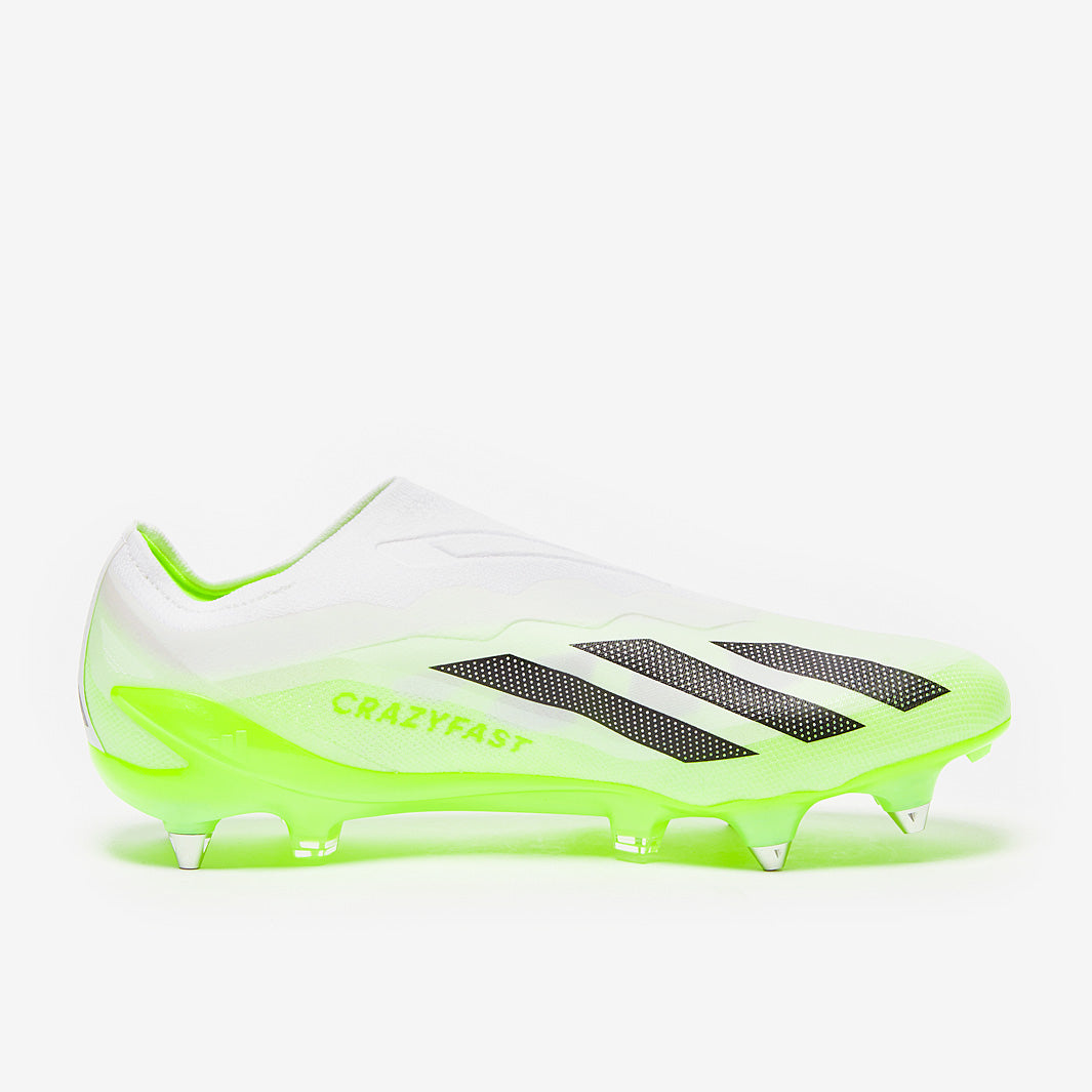  X crazy fast FG紐なし27cm adidas X Crazyfast.1 Laceless SG - White/Core Black/Lucid Lemon