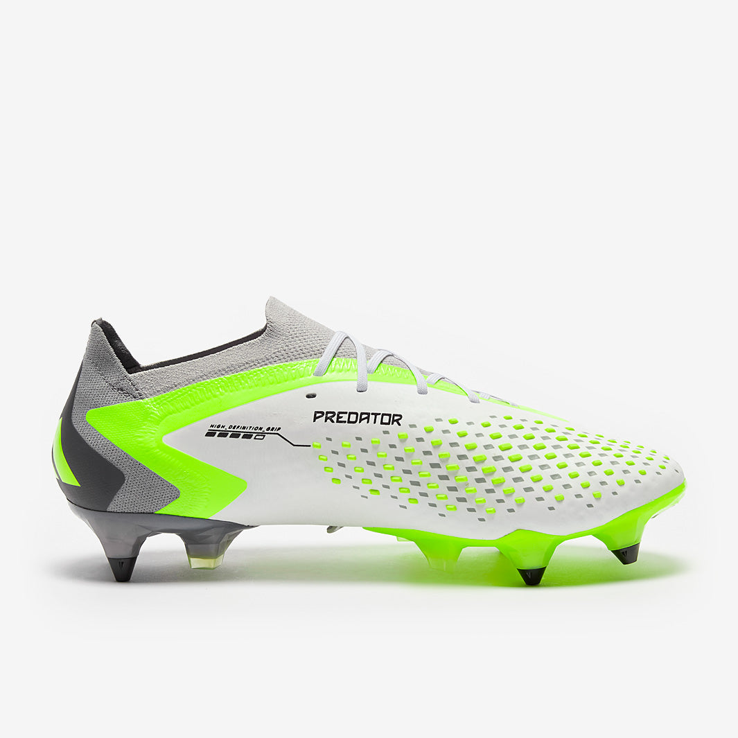 adidas Predator Accuracy.1 Low SG - White/Core Black/Lucid Lemon