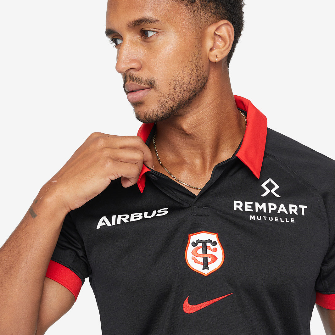Toulouse ラグビーTシャツ Nike 8 FIDUCIAL Stade Toulousain Black Lifestyle T-Shirt 25/26 - Nike on sale on