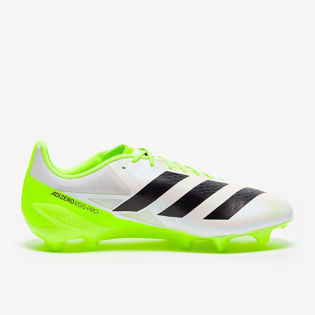 adidas Adizero RS15 Pro FG - white/core black/lucid lemon - Mens Boots