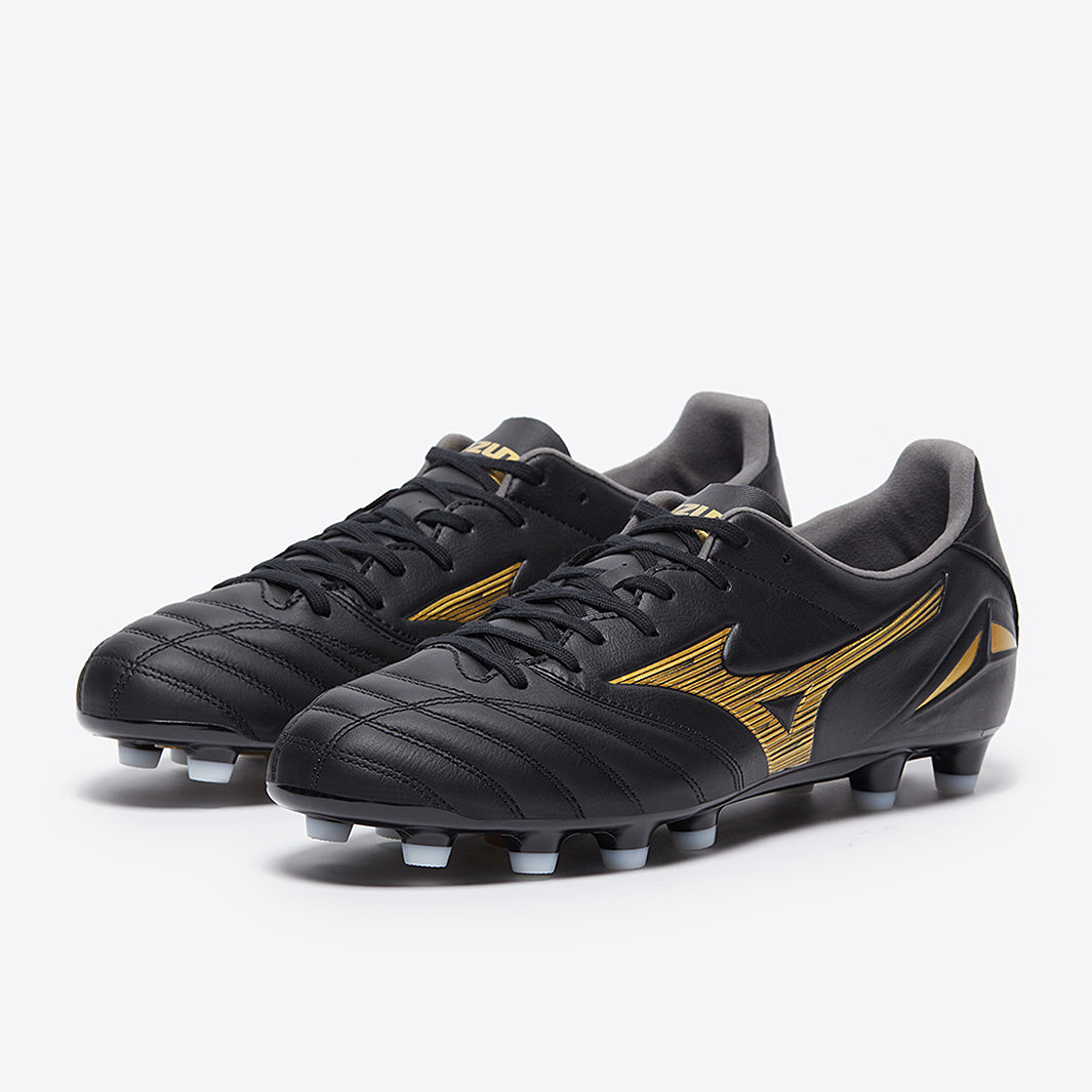 Mizuno Morelia Neo IV Pro FG - Black/Gold - Mens Cleats