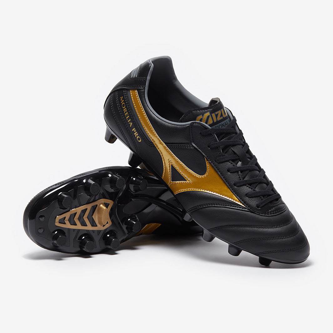 Mizuno Morelia Neo ブラック/ゴールド TF Mizuno Morelia II Pro FG - Black/Gold/Dark Shadow - Mens Boots