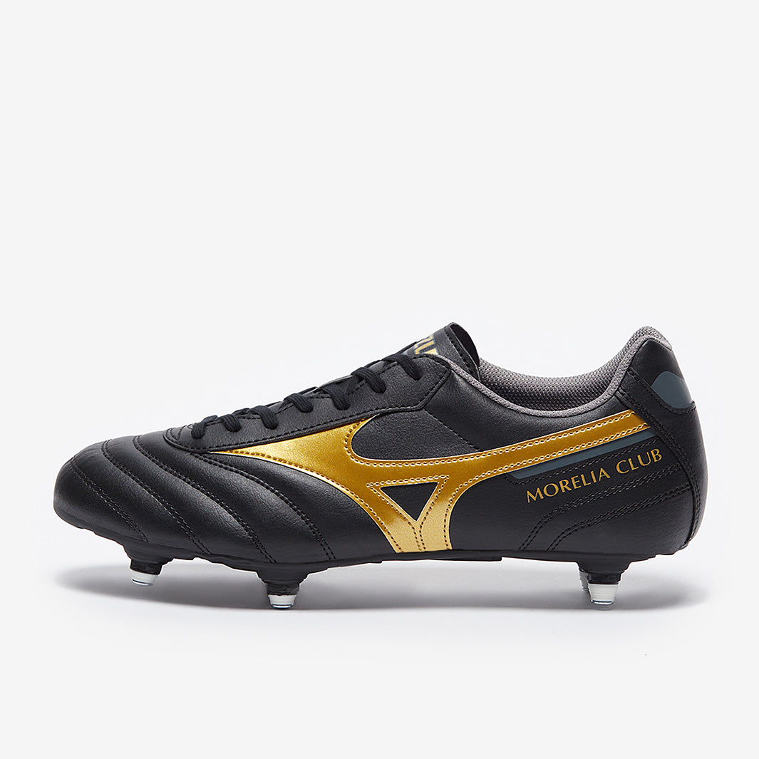 Mizuno Morelia II Club SI - Black/Gold/Dark Shadow - Mens Boots