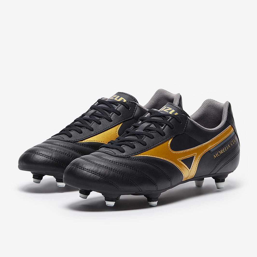 Mizuno Morelia II Club SI - Black/Gold/Dark Shadow - Mens Boots
